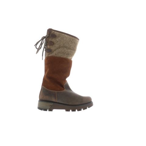 Bos. & Co. Goose Prima Womens Brown Suede Zipper Casual Dress Boots