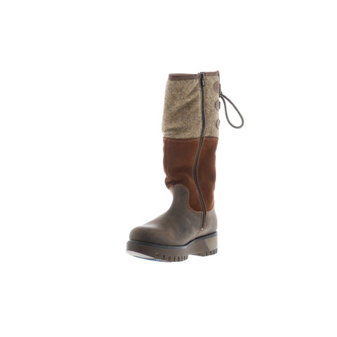 Bos. & Co. Goose Prima Womens Brown Suede Zipper Casual Dress Boots