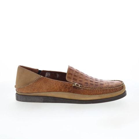 T.B. Phelps Gordon Mens Brown Leather Loafers & Slip Ons Casual Shoes ...
