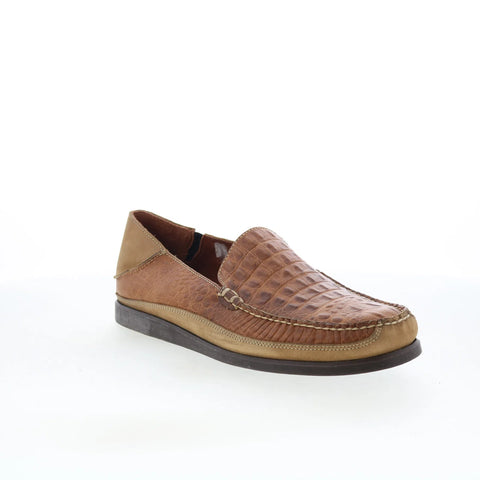 T.B. Phelps Gordon Mens Brown Leather Loafers & Slip Ons Casual Shoes
