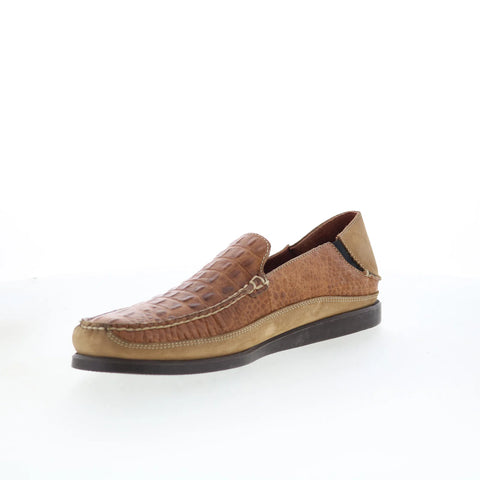 T.B. Phelps Gordon Mens Brown Leather Loafers & Slip Ons Casual Shoes
