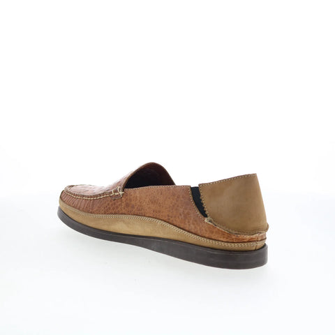 T.B. Phelps Gordon Mens Brown Leather Loafers & Slip Ons Casual Shoes
