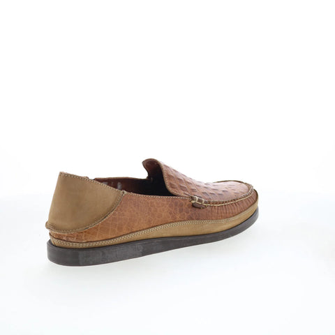 T.B. Phelps Gordon Mens Brown Leather Loafers & Slip Ons Casual Shoes
