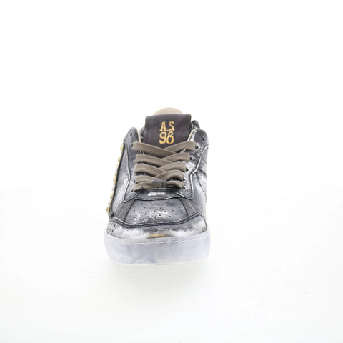 A.S. 98 Gordy Womens Black Leather Lace Up Lifestyle Sneakers Shoes