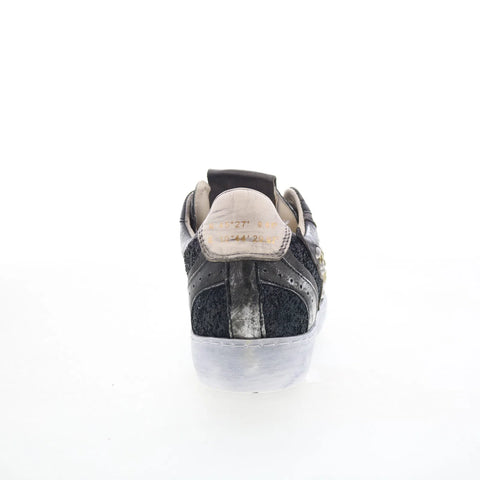 A.S. 98 Gordy Womens Black Leather Lace Up Lifestyle Sneakers Shoes
