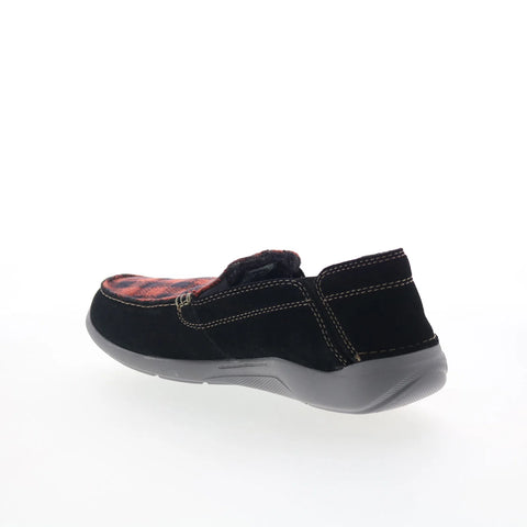 Clarks Gorwin Step 26168740 Mens Black Wide Loafers & Slip Ons Casual Shoes