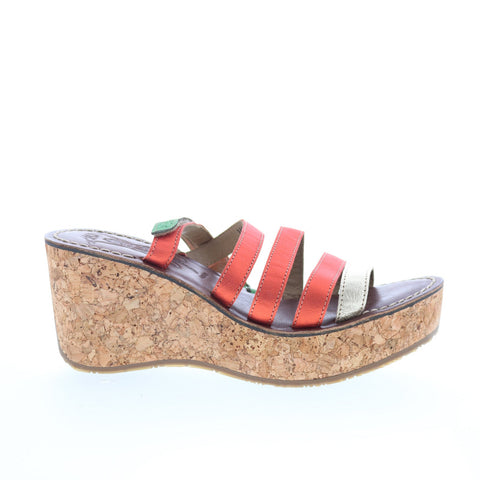 Fly London Gove GOVE620FLY-000 Womens Red Wedges Sandals Shoes