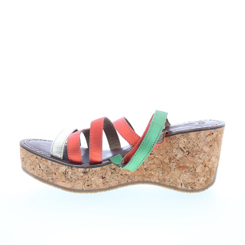 Fly London Gove GOVE620FLY-000 Womens Red Wedges Sandals Shoes