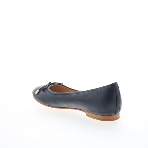Clarks Grace Lily 26123052 Womens Black Leather Slip On Ballet Flats Shoes