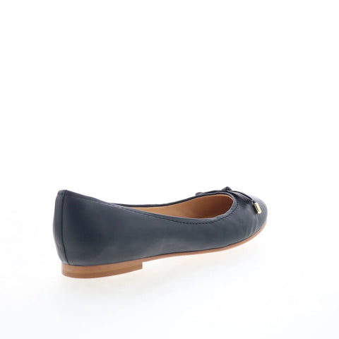 Clarks Grace Lily 26123052 Womens Black Leather Slip On Ballet Flats Shoes
