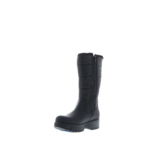 Bos. & Co. Gracen Prima Womens Black Leather Zipper Casual Dress Boots