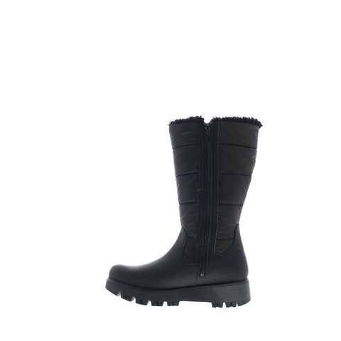 Bos. & Co. Gracen Prima Womens Black Leather Zipper Casual Dress Boots