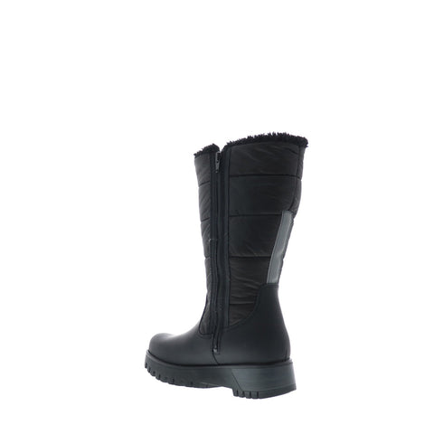 Bos. & Co. Gracen Prima Womens Black Leather Zipper Casual Dress Boots