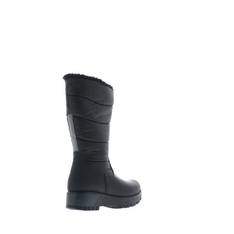 Bos. & Co. Gracen Prima Womens Black Leather Zipper Casual Dress Boots