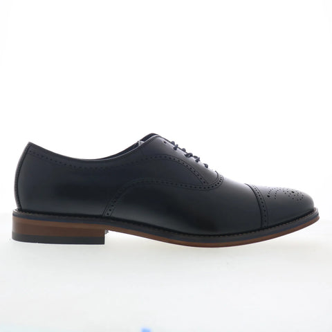 Johnston & Murphy Grady Cap Toe Mens Black Oxfords & Lace Ups Cap Toe Shoes