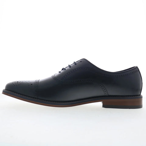 Johnston & Murphy Grady Cap Toe Mens Black Oxfords & Lace Ups Cap Toe Shoes