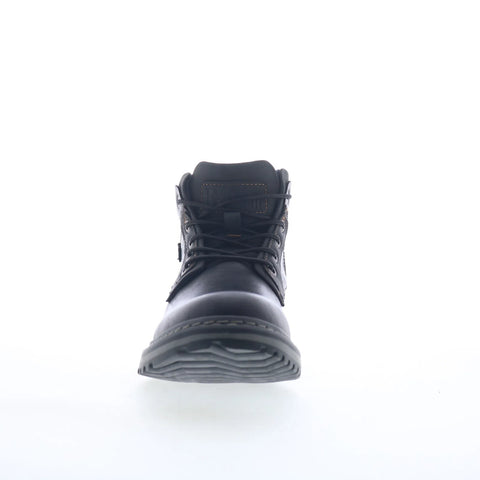 Freeman Grady F220109 Mens Black Wide Leather Lace Up Casual Dress Boots