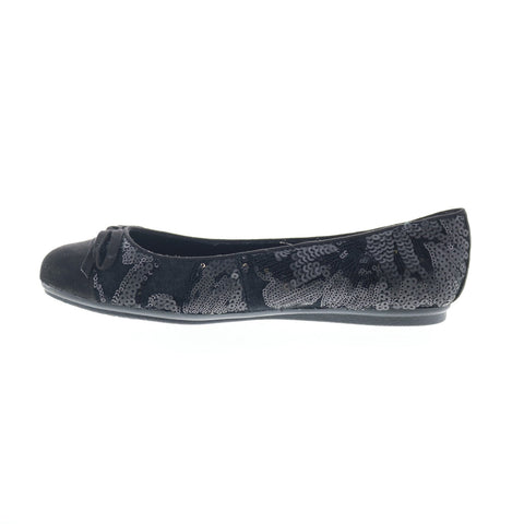 Easy Spirit Gail 2 Martha Stewart Womens Black Wide Ballet Flats Shoes