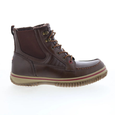 Pajar Grainger PDPAB00196.01 Mens Brown Leather Lace Up Casual Dress Boots