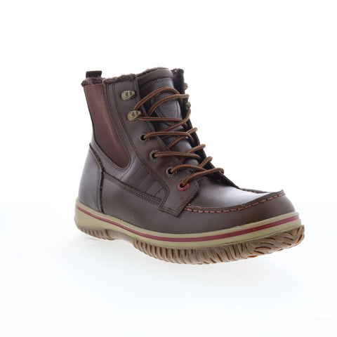 Pajar Grainger PDPAB00196.01 Mens Brown Leather Lace Up Casual Dress Boots