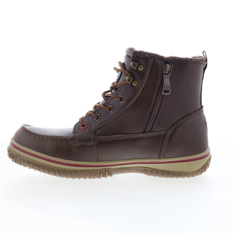 Pajar Grainger PDPAB00196.01 Mens Brown Leather Lace Up Casual Dress Boots