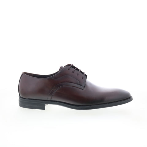 Studio Belvedere Granada Mens Brown Leather Oxfords & Lace Ups Plain Toe Shoes