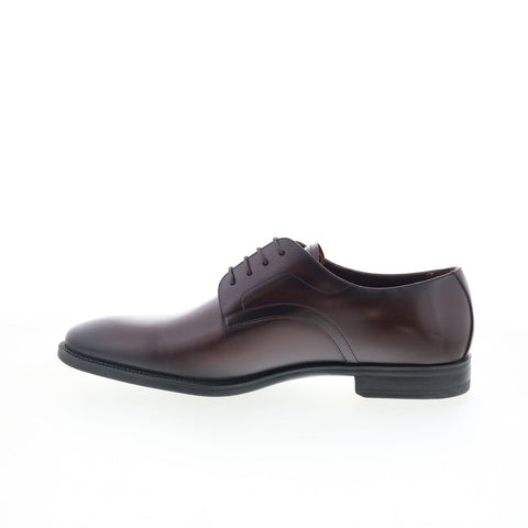 Studio Belvedere Granada Mens Brown Leather Oxfords & Lace Ups Plain Toe Shoes