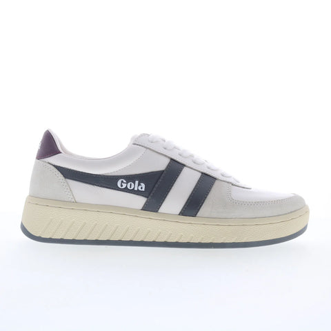 Gola Grandslam Classic CMB117 Mens White Leather Lifestyle Sneakers Shoes