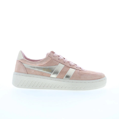 Gola Grandslam Pearl CLB114 Womens Pink Suede Lifestyle Sneakers Shoes