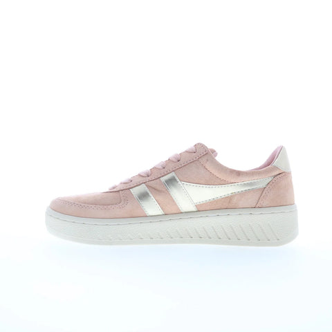Gola Grandslam Pearl CLB114 Womens Pink Suede Lifestyle Sneakers Shoes