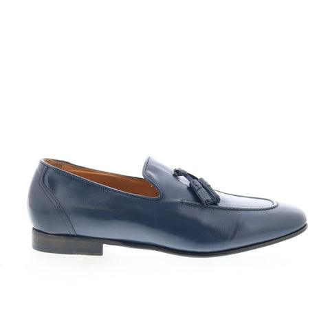 Zelli Italia Grappa Calfskin Loafer Mens Blue Loafers & Slip Ons Casual Shoes