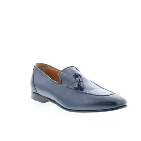 Zelli Italia Grappa Calfskin Loafer Mens Blue Loafers & Slip Ons Casual Shoes
