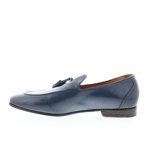 Zelli Italia Grappa Calfskin Loafer Mens Blue Loafers & Slip Ons Casual Shoes
