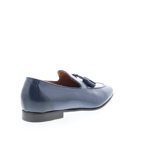 Zelli Italia Grappa Calfskin Loafer Mens Blue Loafers & Slip Ons Casual Shoes