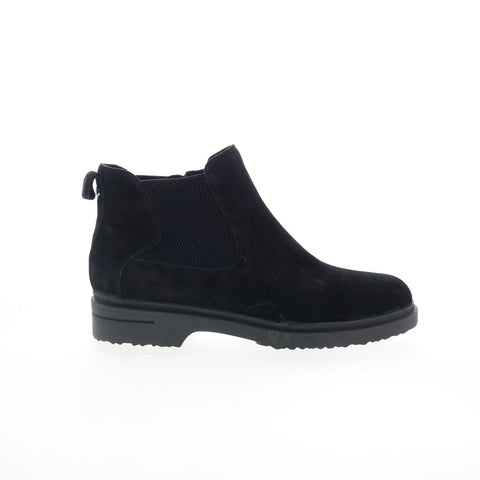 Easy Spirit Grasp Martha Stewart Womens Black Wide Suede Casual Dress Boots