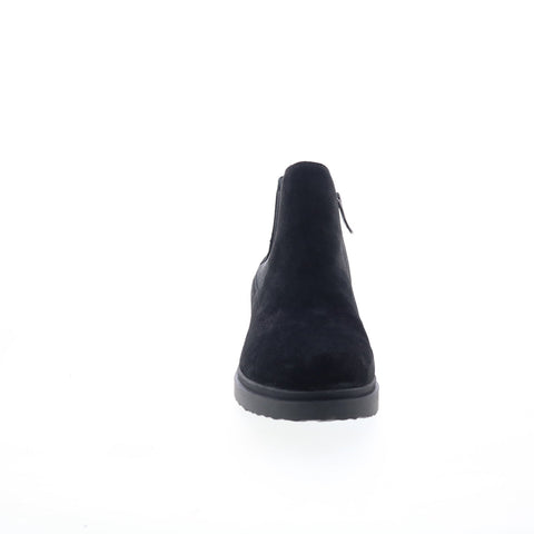 Easy Spirit Grasp Martha Stewart Womens Black Wide Suede Casual Dress Boots
