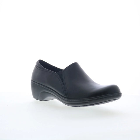 Clarks Grasp Chime 26066726 Womens Black Leather Loafer Flats Shoes