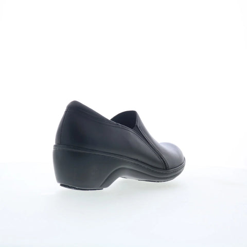Clarks Grasp Chime 26066726 Womens Black Leather Loafer Flats Shoes