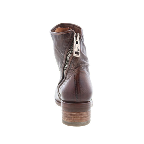 A.S. 98 Grayson Womens Brown Leather Zipper Ankle & Booties Boots