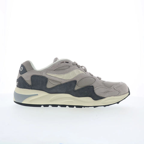 Saucony Grid Shadow 2 S70772-2 Mens Gray Suede Lifestyle Sneakers Shoes