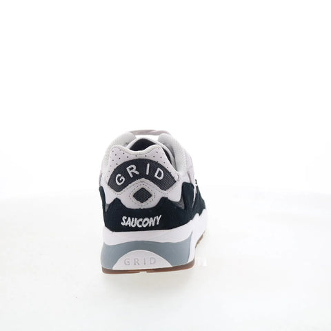 Saucony Grid Shadow 2 S70773-3 Mens White Suede Lifestyle Sneakers Shoes