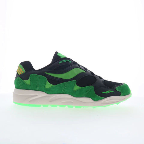 Saucony Grid Shadow 2 S70800-1 Mens Black Suede Lifestyle Sneakers Shoes