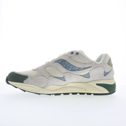 Saucony Grid Shadow 2 S70822-3 Mens Gray Suede Lifestyle Sneakers Shoes