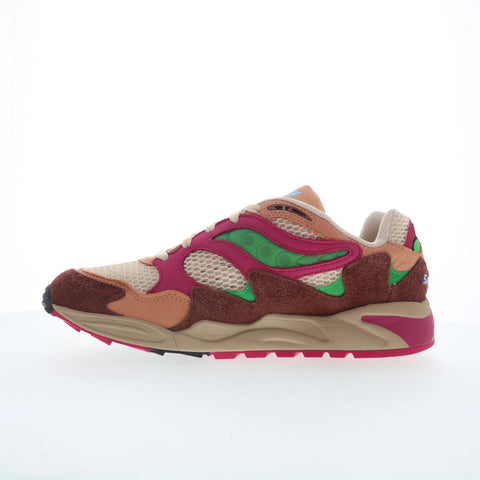 Saucony Grid Shadow 2 S70826-2 Mens Brown Suede Lifestyle Sneakers Shoes