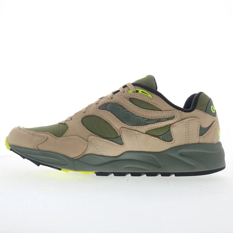 Saucony Grid Shadow 2 S70846-2 Mens Green Canvas Lifestyle Sneakers Shoes