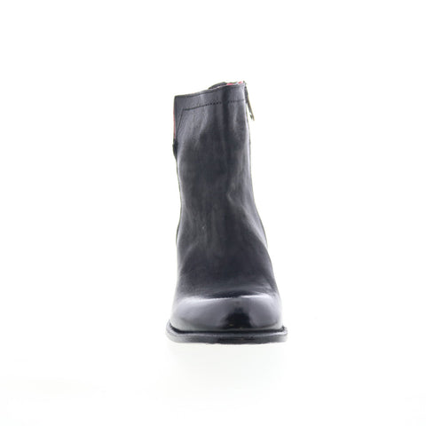 A.S. 98 Grove Womens Black Leather Zipper Ankle & Booties Boots