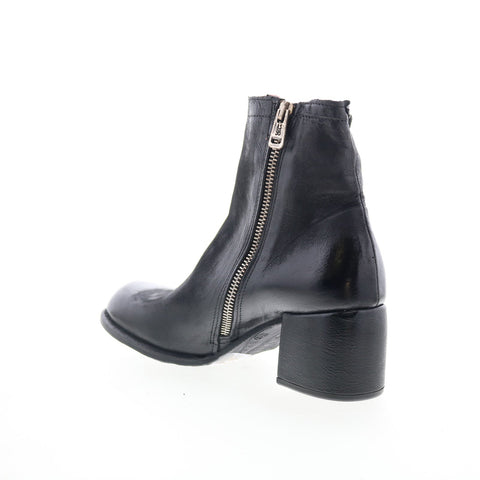 A.S. 98 Grove Womens Black Leather Zipper Ankle & Booties Boots
