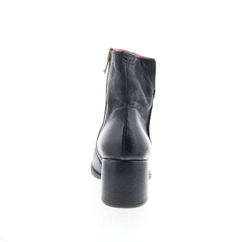 A.S. 98 Grove Womens Black Leather Zipper Ankle & Booties Boots