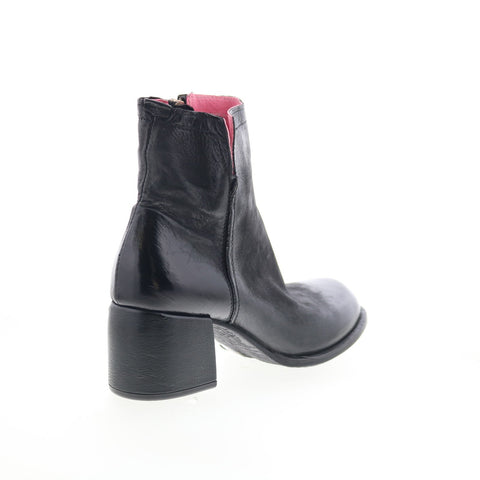 A.S. 98 Grove Womens Black Leather Zipper Ankle & Booties Boots