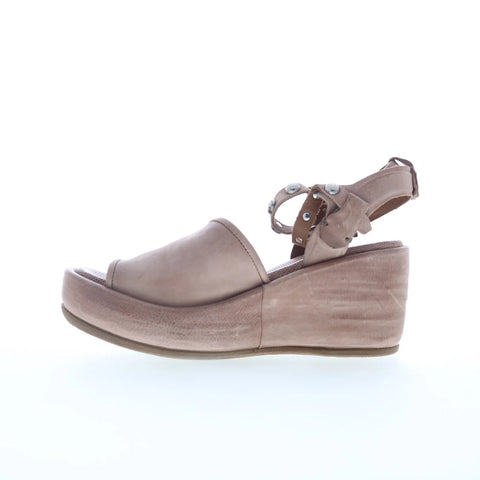A.S. 98 Grunge ARTTIE-201 Womens Beige Leather Heeled Sandals Shoes